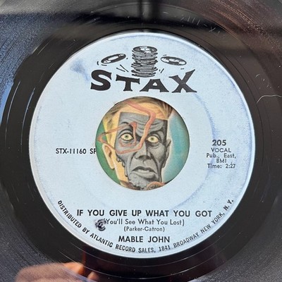 HEAR Mable John 45 If You Give Up / You're Taking Another's Place STAX soul R&B