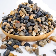 River Rocks Stones Natural Decorative Mixed Color Pebbles Fish Tank Gravel Sm...