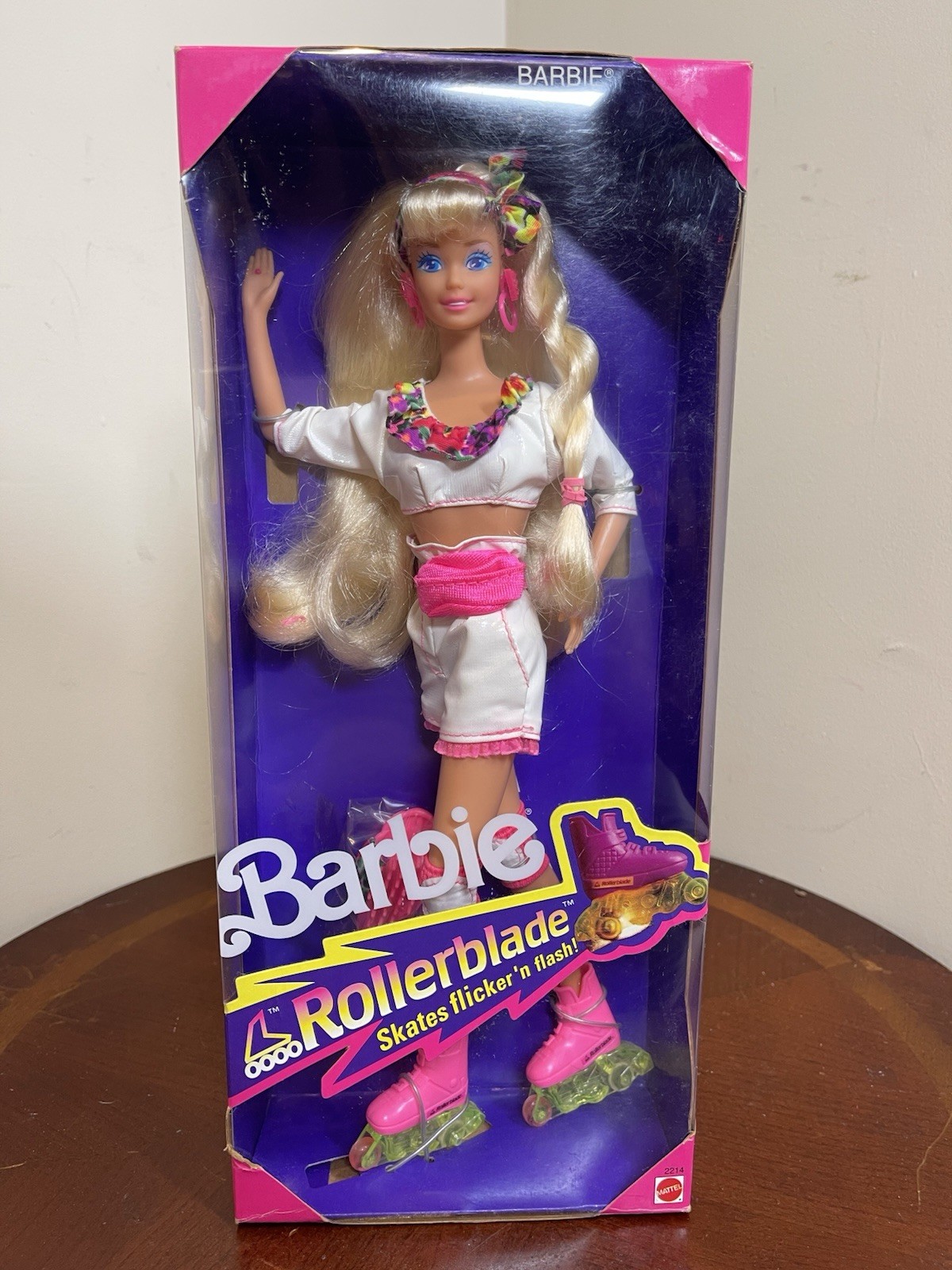 Matte Barbe NIB 1991 Mattel Rollerblade Barbie 2214