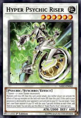 Yu-Gi-Oh! Hyper Psychic Riser 1st Ed. SAST-EN042 Rare NM/LP x1