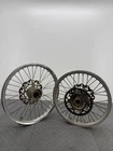 SUZUKI RMZ 250 2007 FRONT & REAR WHEEL RIM PAIR SET (FRONT WHEEL BENT)