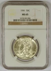 1941 Walking Liberty Half Dollar Graded MS65 by NGC