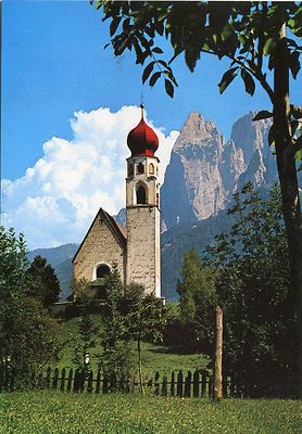 Alte Postkarte - Völs am Schlern - St. Constantin