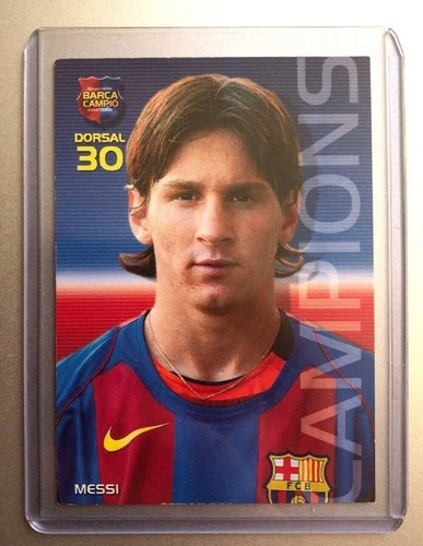 2004 Panini Sports Megacracks Barcelona Lionel Messi ROOKIE RC #35 Catalan Ed. 