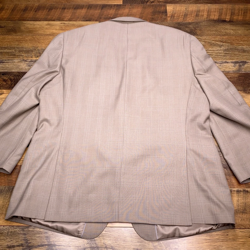 Traje Sean John 50R Tostado 2 Piezas Pantalones 42x25 Ventana Foto 3 de 4