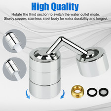 720 Rotatable Filter Universal Faucet Sprayer Head Flexible Tap Extender Adapter