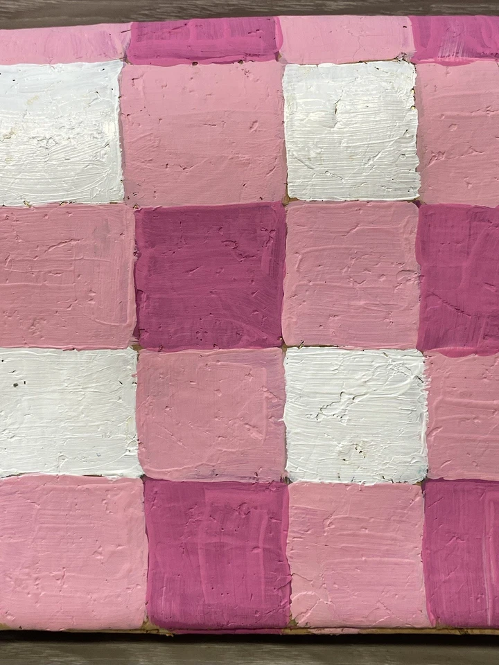 Bolso Cartera Bolsillo Corcho Cuadros Rosa Y Blanco Por Street Level Nuevo con Etiquetas Foto 2 de 4