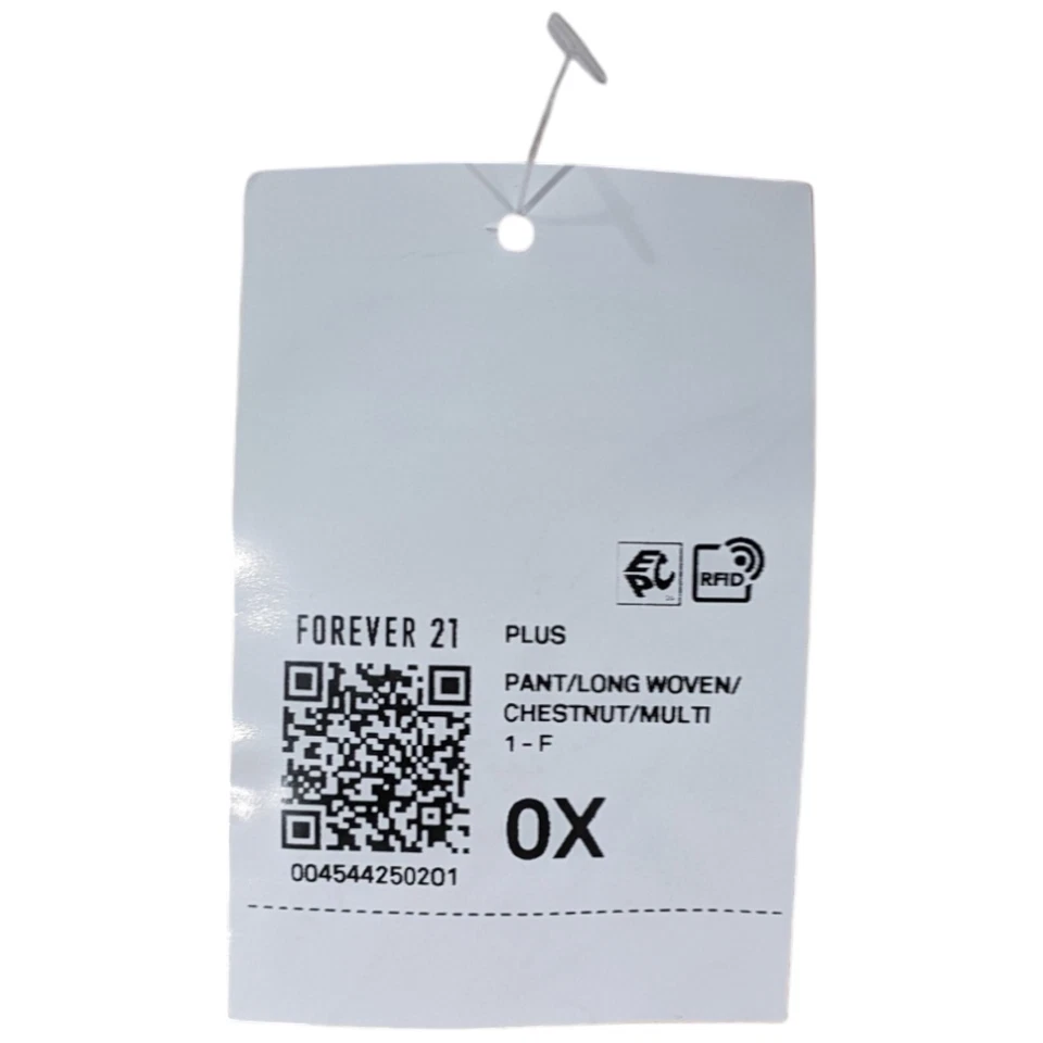 Pantalones para mujer boho florales satinados acampanados pierna ancha tiro alto talla 0X Plus F21 cremallera Foto 3 de 4