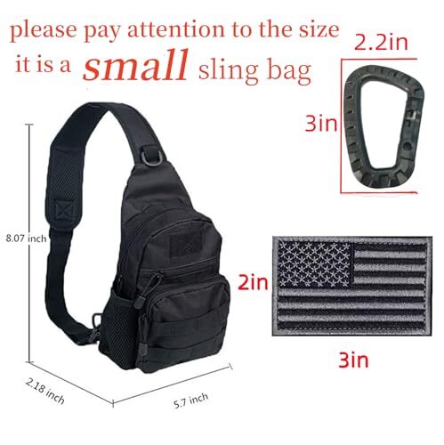 Armiya Tactical Sling Bag – Kleine Umhängetasche Mit MOLLE-System Für Outdoor