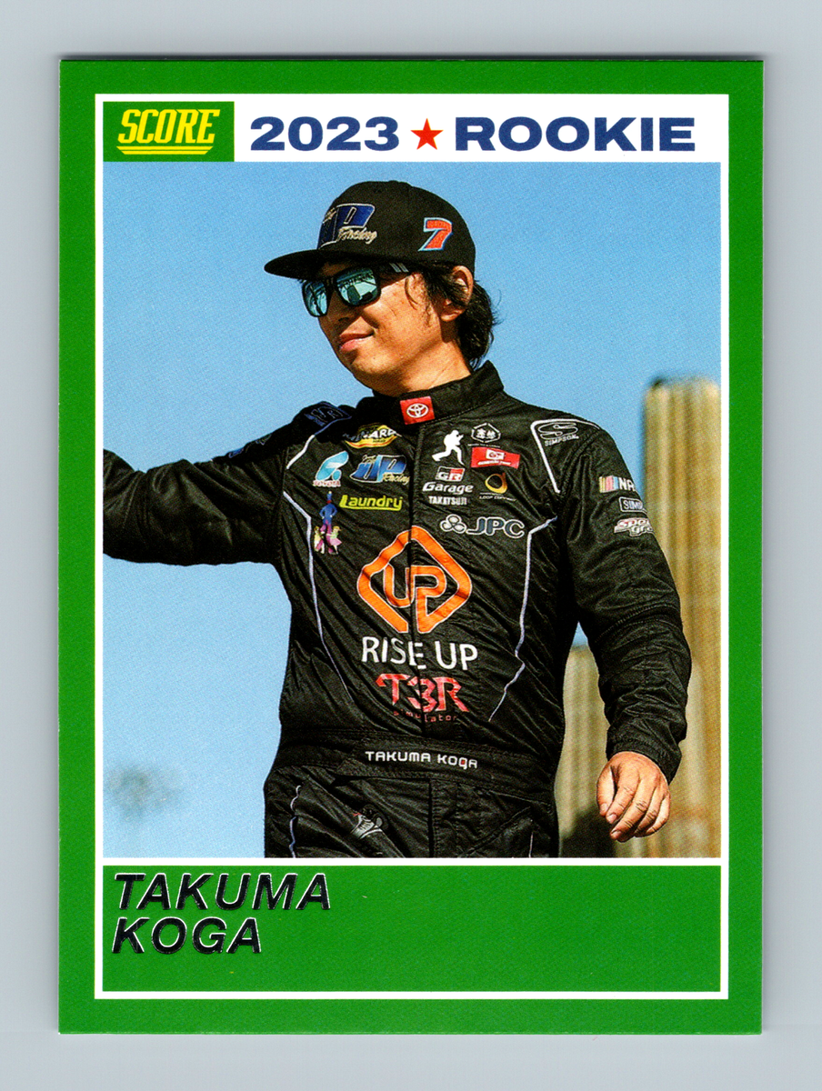 2023 Panini Chronicles Racing NASCAR No. 7 Score Takuma Koga