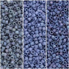 Set of 3 Colors, 21GM, Miyuki Delica Seed Beads Size 11/0, DB2316 DB2317 DB2318