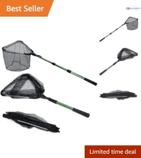 Fishing Net Aluminum Telescoping Handle 61" Lightweight Easy Storage Saltwater