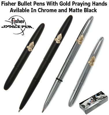 Fisher Space Pen #600SH / Chrome Bullet with Gold Shuttle | eBay