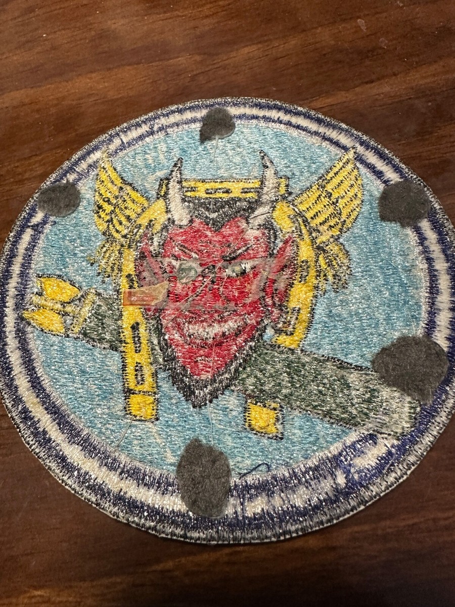 Vintage USAF 614th Tactical Fighter Squadron Patch - Lucky Devils