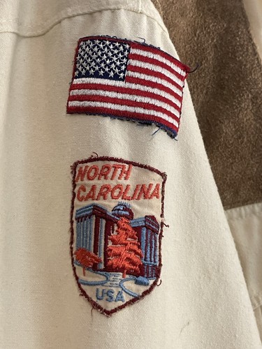 Ducks Unlimited Shooting Jacket XL NC Patch, NC State Patch Leather Trimming - Picture 16 of 20