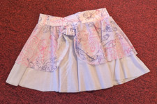 So Danca Purple Ballerina Printed Sheer Tule Pull On Skirt Ballet Dance Movement