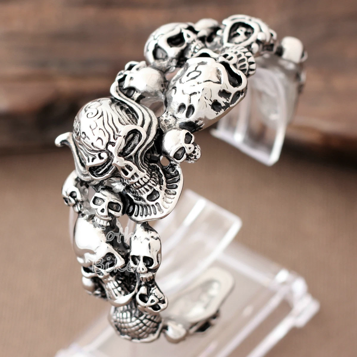 Knight Silver Mens Bracelet