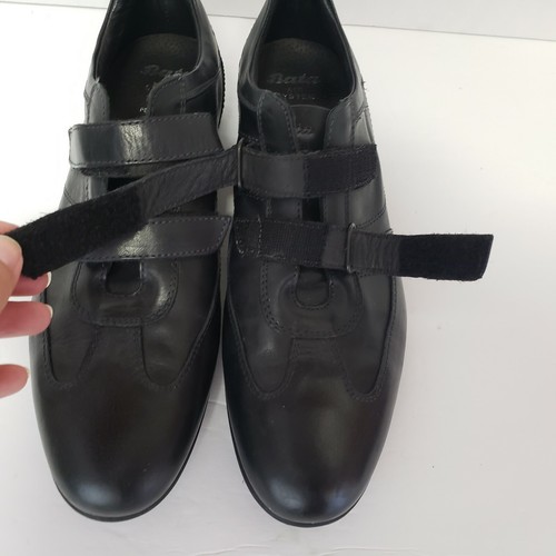 Scarpe sneakers uomo BATA Air System in pelle nera taglia 9 US 43 - Foto 6 di 11