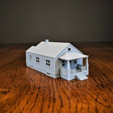 S-Scale - Sears Hampton 1920s Kit Home - 1:64 Scale Building House