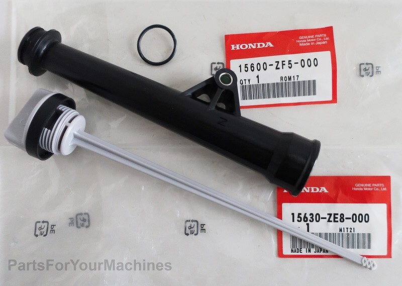 OEM Dipstick+Filler+O-ring, 15630-ZE8-000, 15600-ZF5-000, Honda