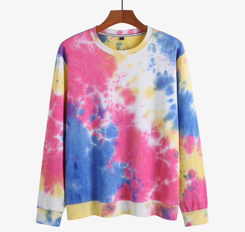 Tie-dye Sweater Men Thin Loose Large Size Sweater