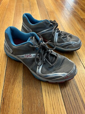 Ryka Influence Womens Size Blue Silver Cross Trainers