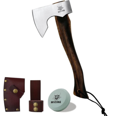 14'' Hatchet Axe Wood Handle 2Lbs 1055 Carbon Chopping Camping Outdoor Survival