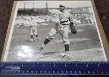 1920 BURLEIGH GRIMES Type 1 Press Photo Brooklyn Robin's 8x10 Clear Lake WI HOF