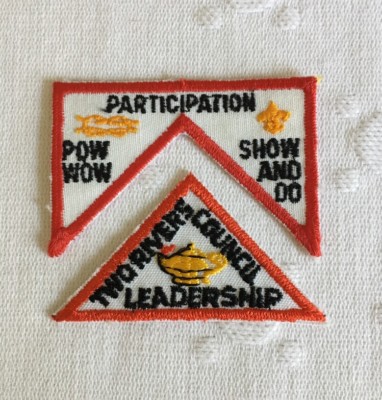 BSA Participation Pow Wow Show & Do 2- Part Patch Two Rivers Council Leadership