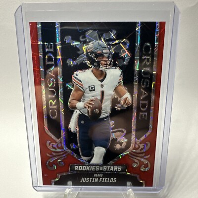2023 PANINI ROOKIES & STARS JUSTIN FIELDS CRUSADE RED LASER PRIZM #CR-6 