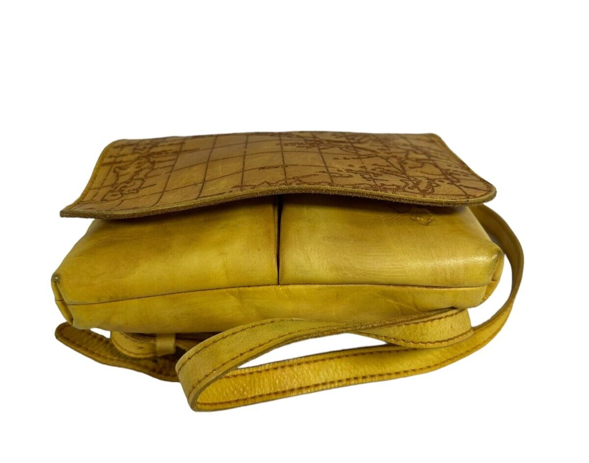Patricia Nash Yellow Map-Print Leather Backpack Patricia Nash Dorine Convertible Leather Backpack | HSN main image 2