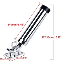 2X Boat Rod Holder 360 Degree Fishing Rotation Stainless Steel Outrigger