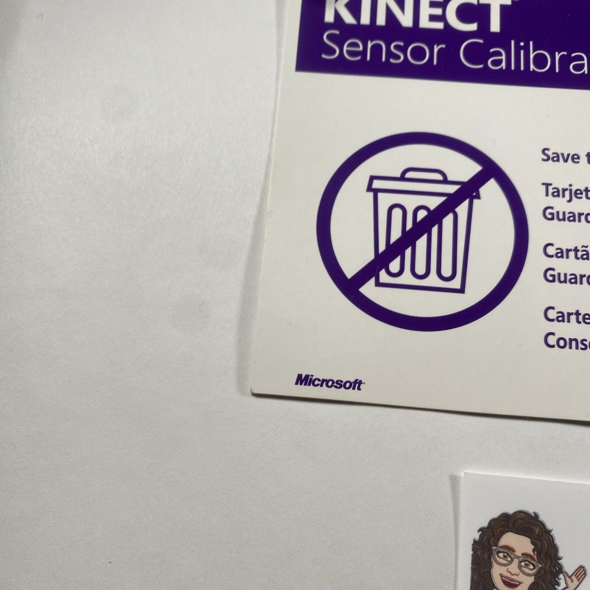 Xbox Kinect Calibration Card Activiteiten Kinderkunstweek