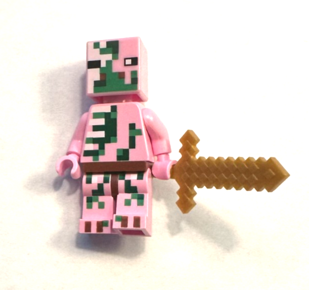 Lego Minecraft Zombie Pigman Minifigure from Sets 21122 & 21139