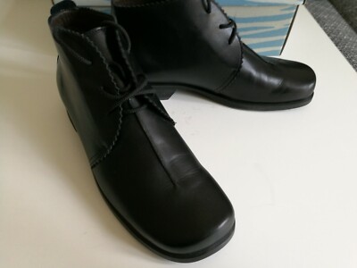 Vabene Mima Damen Stiefelette Boots Leder schwarz 37