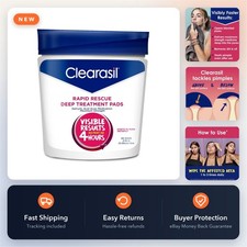 Clearasil Rapid Rescue Acne Face Pads 2 Salicylic Acid Treatment 90 Count