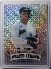 Aaron Judge 2024 Leaf Prizm Silver Mojo (Numb. 4/25) & FREE Judge Hero Deck Card