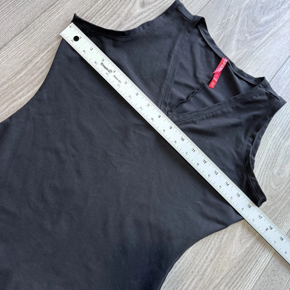 SPANX by Sara Blakely Black V-Neck Bodysuit Women’s M Shapewear One Piece - Image 3 of 4