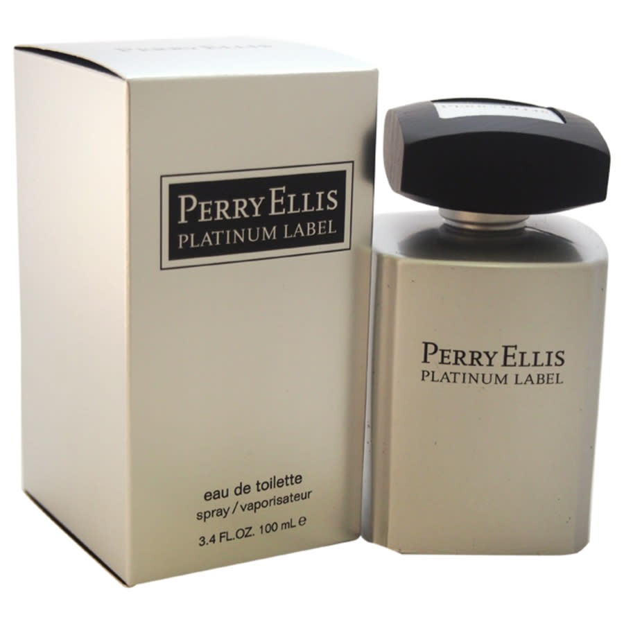 Perry Ellis Mens Perry Ellis Platinum EDT Spray 34 oz Fragrances 844061004146 6890₽