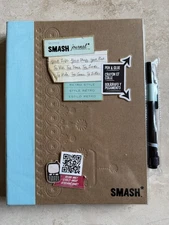 NEW K & Company Smash Book Blue Style BUNDLE Glue Pen Blank Scrapbook Journal