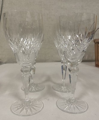 Grace Crystal Arista Pattern Water Glass 7.5  Set Of 4