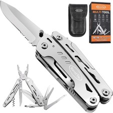 Multitool Taschenmesser Edelstahl 18 in 1 Camping Werkzeuge Geschenk für Männer