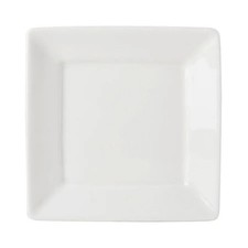 Tuxton China Inc ABU-002 Napa 6" x 6" Pearl White Square Ceramic Plate - 2 Doz