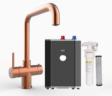 UKB BWT028CB Copper 3-in-1 Instant Boiling Hot Water Tap with Tank and Filter