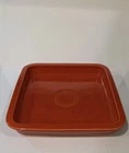 Fiesta Paprika 8.25" Square Utility Tray Napkin Holder rare HTF