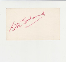 Jill Ireland Signed 3x5 Index Card Actress Death Wish Charles Bronson