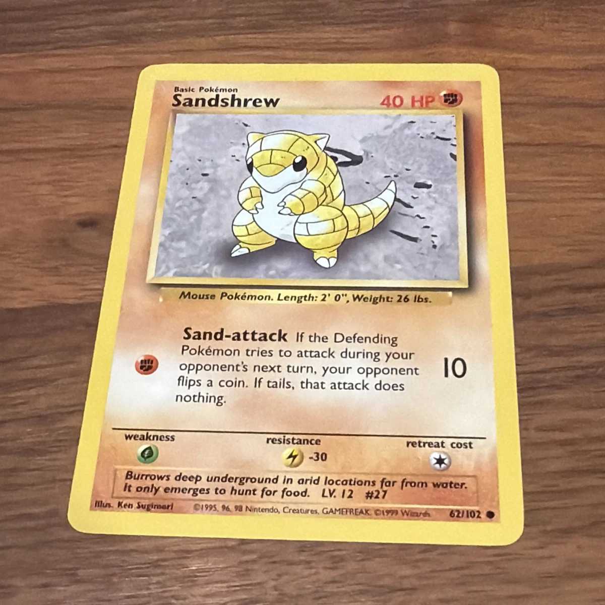 Sandshrew In Pokémon Individual Trading Cards for sale | eBay