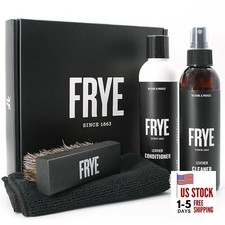 Leather Care Kit 4 Piece Set with U.S.-Made Leather Cleaner Conditioner