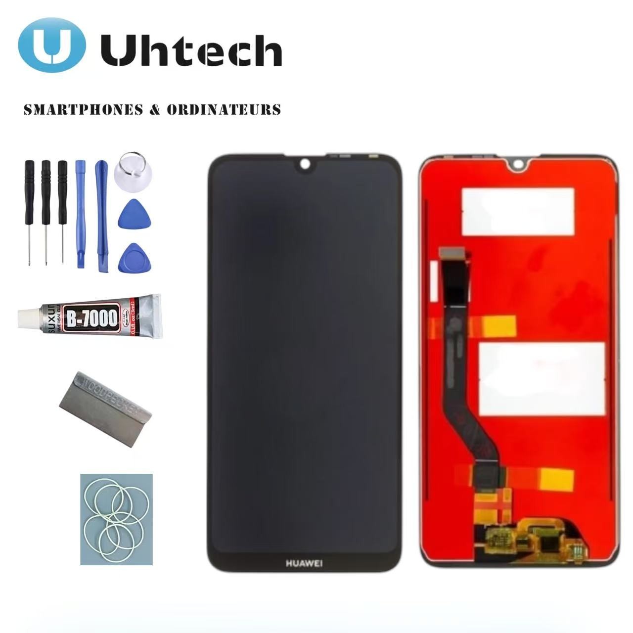 Écran pour Huawei Y7 2019 dalle LCD de remplacement noire sans châssis