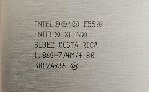 INTEL XEON QUAD CORE XEON E5502 1.86GHZ/4M/4.80 CPU STEPCODE SLBEZ. - 第 2/6 張圖片